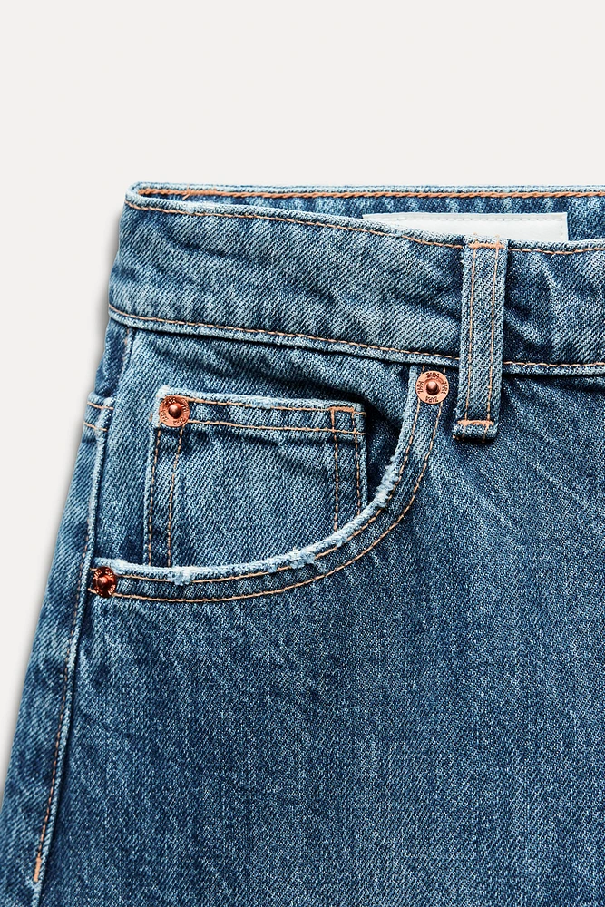 TRF MID-RISE BAGGY BALLOON JEANS