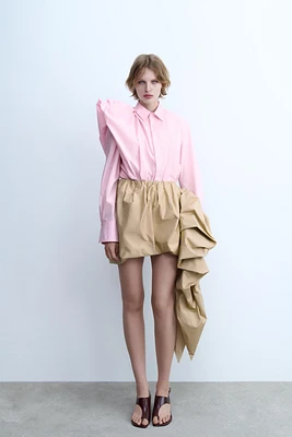 ZW COLLECTION MINI BALLOON SKIRT WITH BOW