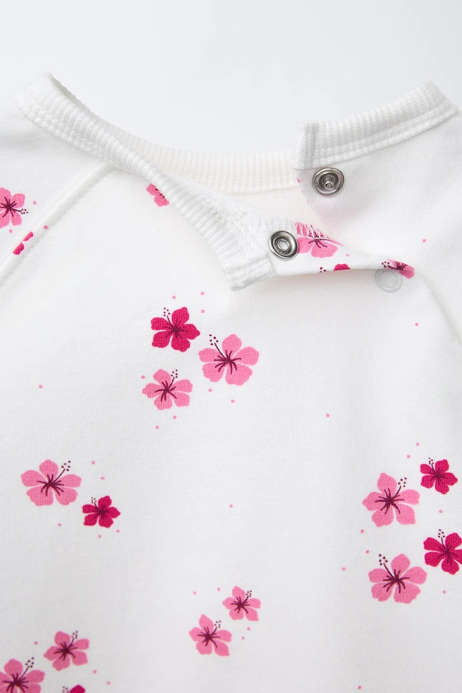 PRINTED SWEATSHIRT AND PANTS SET