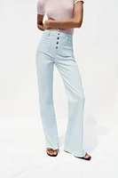 JEAN Z1975 FLARE TAILLE HAUTE BOUTONS