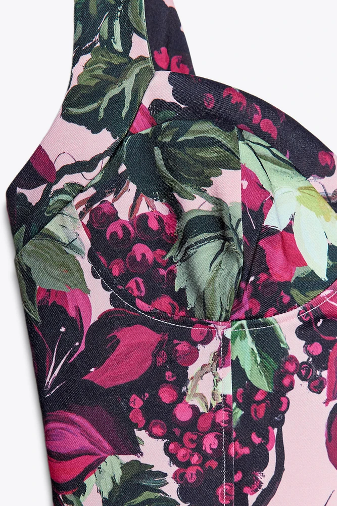 ROBE FLEURS GODETS