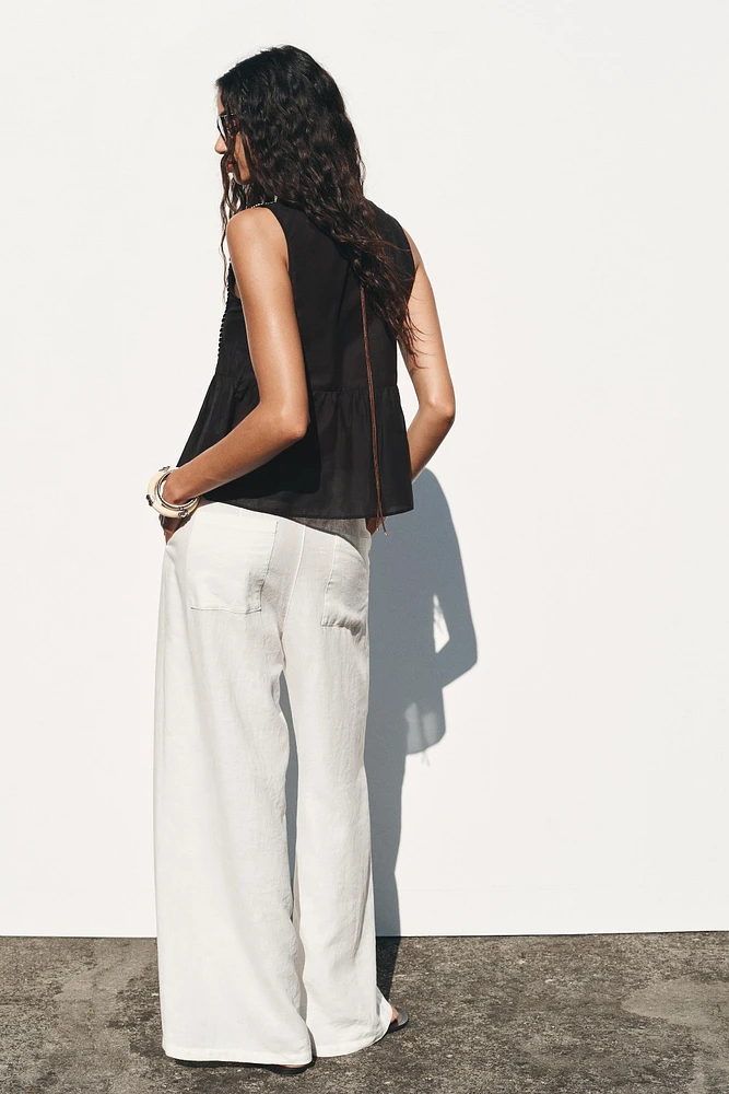 EMBROIDERED LACE BLOUSE