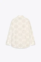 CHEMISE BRODERIES PERFORÉES GOMMÉES