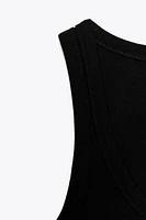 STRAPPY RIB TOP