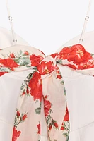 CUT OUT HANDKERCHIEF SHORT JUMPSUIT