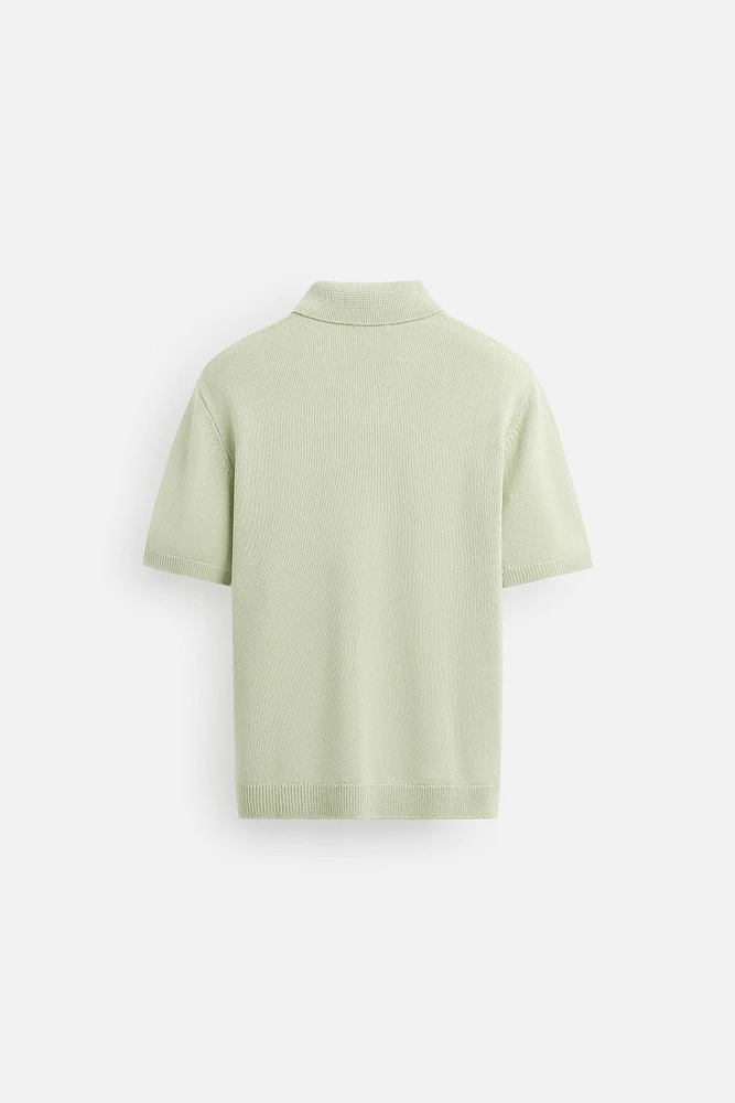 POLO EN MAILLE STRUCTURÉ
