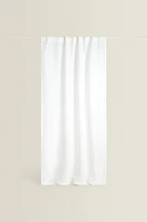 HIGH OPACITY WHITE LINEN CURTAIN