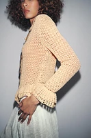 CROCHET KNIT CARDIGAN