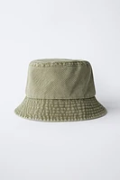 WASHED EFFECT BUCKET HAT