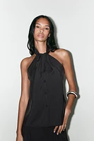 TOP GILET HALTER