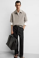 TECHNICAL ZIP POLO SHIRT
