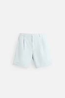 WASHED PLEATED SHORTS