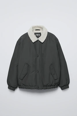 FLEECE BOMBER JACKET