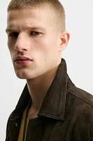 SURCHEMISE EN CUIR DAIM