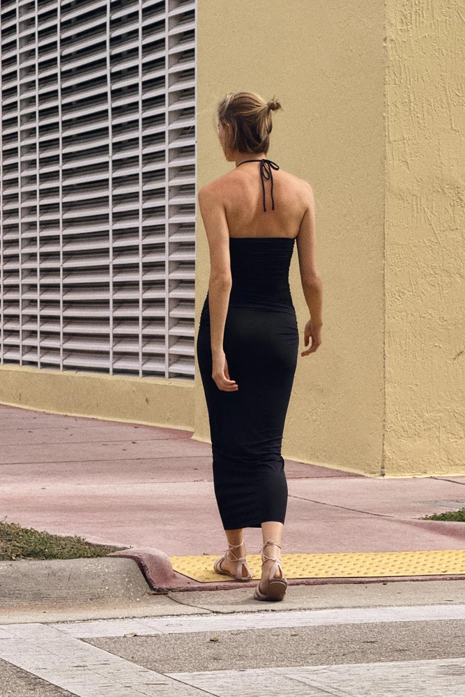 CUT OUT MIDI DRESS