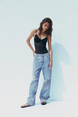 LACE CAMISOLE BODYSUIT