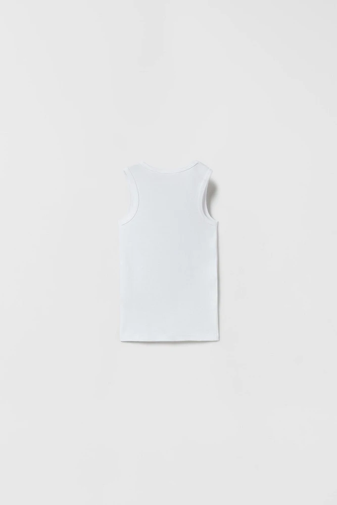 AGES 2-6/ THREE-PACK OF BASIC SLEEVELESS T-SHIRTS