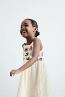 ROBE EN MAILLE CROCHET ET FANTAISIE