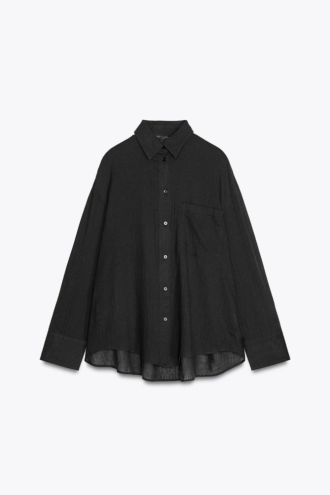 OVERSIZED GAUZE SHIRT