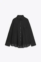 OVERSIZED GAUZE SHIRT