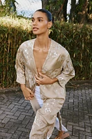 SEQUIN KIMONO COAT