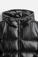 BLOUSON EN DUVET 100 % PLUMES