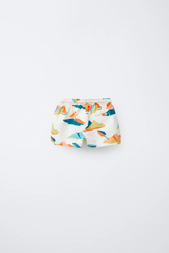 2-6 ANS/ BERMUDA DE BAIN STANDARD À IMPRIMÉ