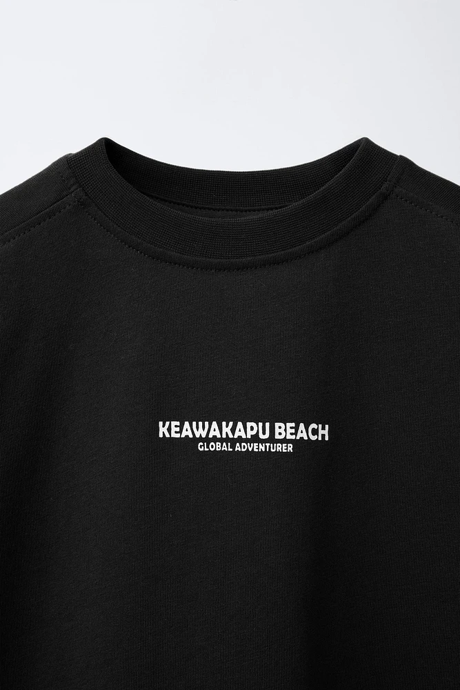 ENSEMBLE T-SHIRT ET BERMUDA INSCRIPTION
