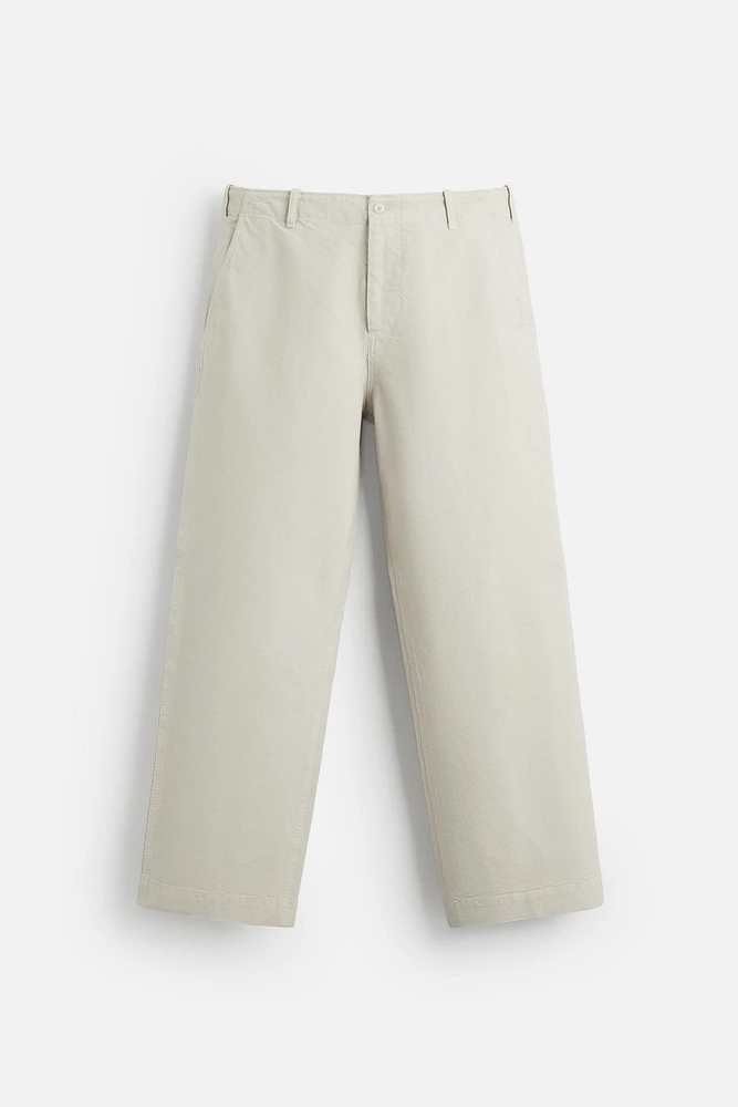 RELAXED FIT SUIT PANTS