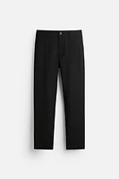 TEXTURED STRETCH PANTS