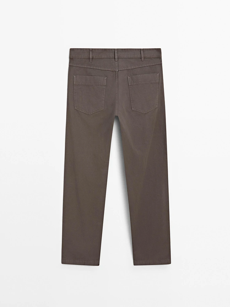 Faux jean léger relaxed fit