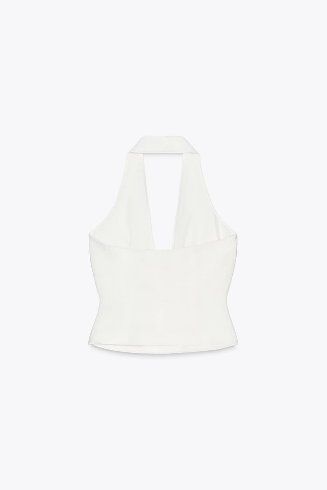 GILET HALTER NŒUD