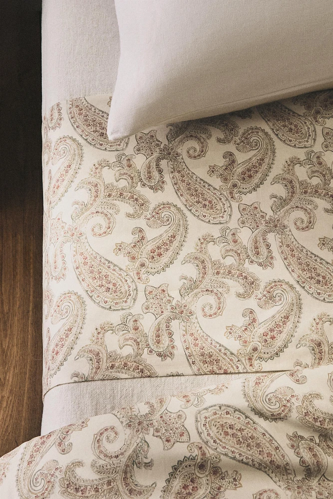 PAISLEY-PRINT FLAT SHEET