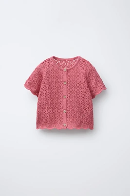 POINTELLE KNIT TOP