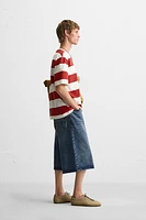 STRIPED JACQUARD T-SHIRT