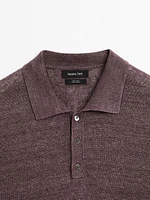 Polo en maille 100 % lin
