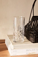 TALL TUMBLER WITH RAISED DESIGN