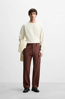 TWILL STRUCTURED PANTS