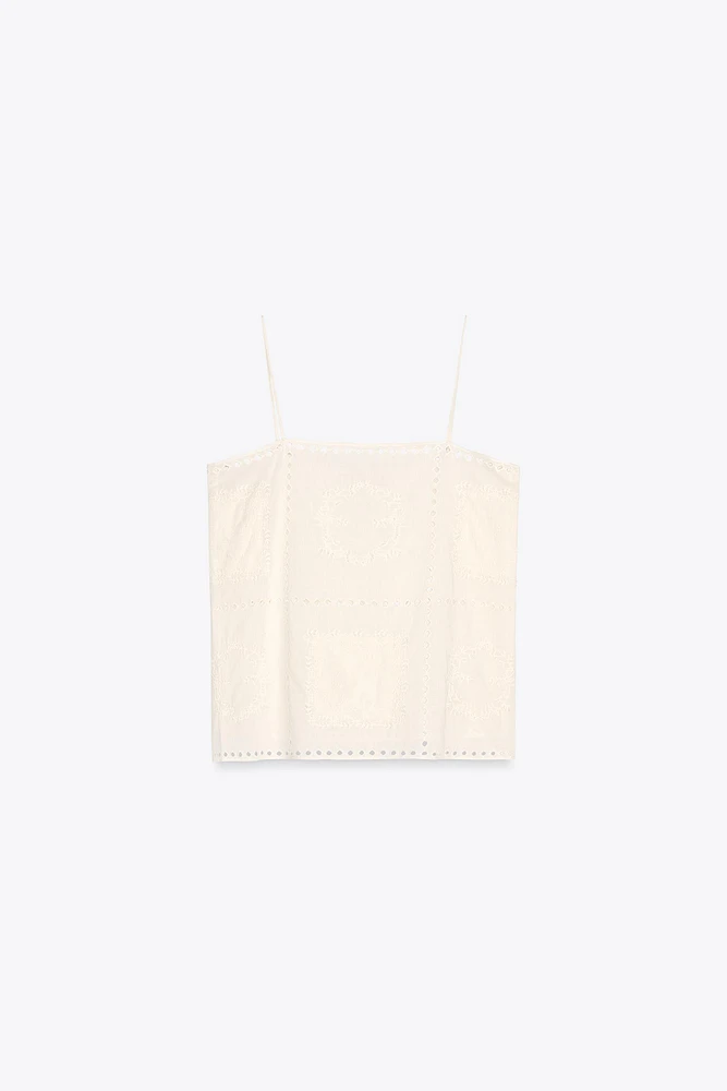 ZW COLLECTION EMBROIDERED TOP