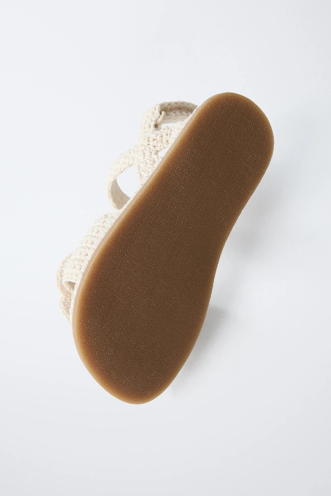 SANDALES FLEUR CROCHET