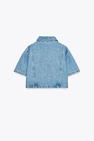 Z1975 DENIM CROP SHIRT