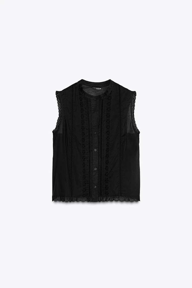 ROMANTIC LACE INSERT TOP