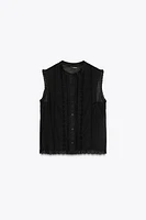 ROMANTIC LACE INSERT TOP