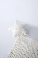 TEXTURED STAR LOVEY SECURITY BLANKET