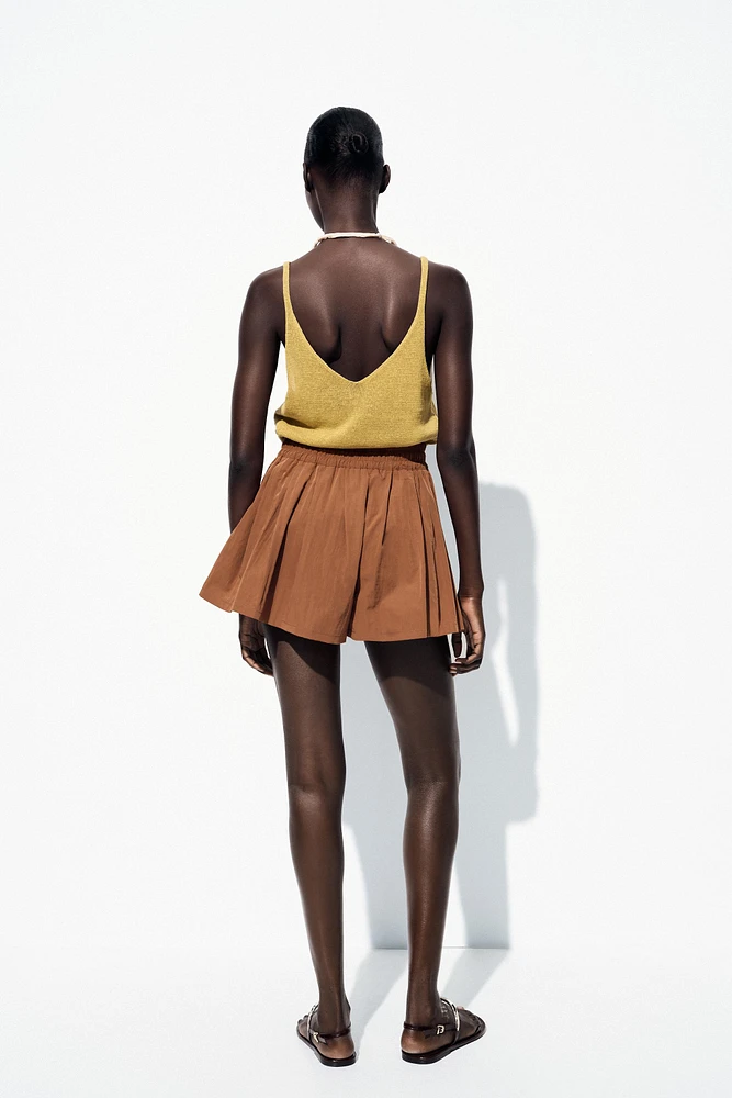 ELASTIC WAIST SHORTS