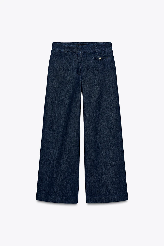 PANTALON Z1975 EN JEAN CULOTTE