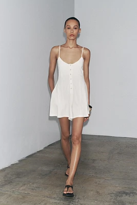 COTTON STRAPPY JUMPSUIT