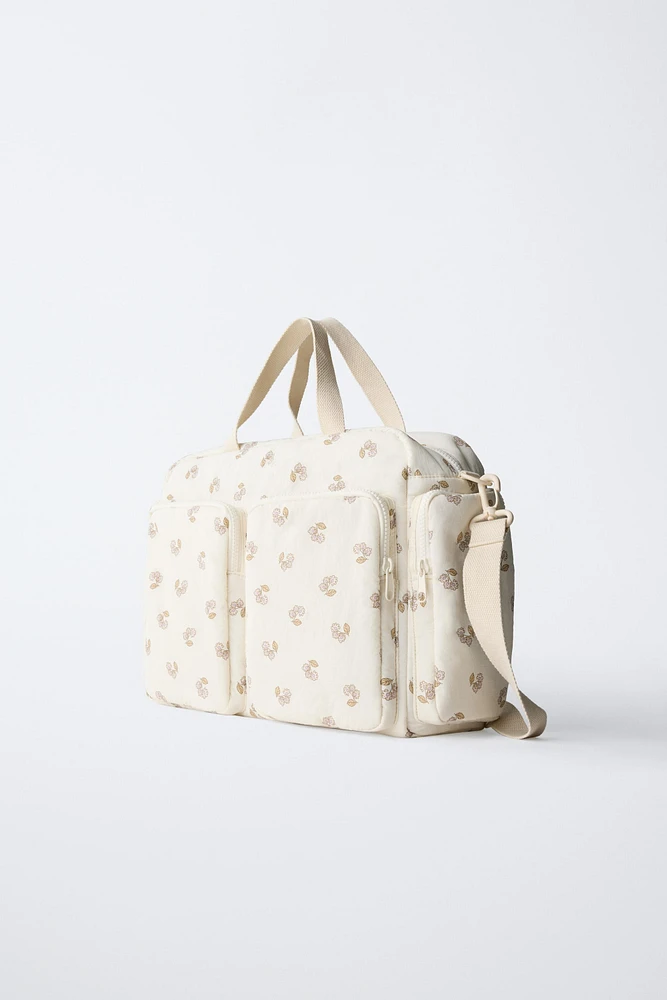 FLORAL DIAPER BAG