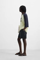 COTTON - LYOCELL BERMUDA SHORTS