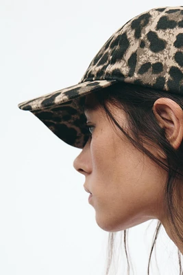 ANIMAL PRINT TWILL CAP